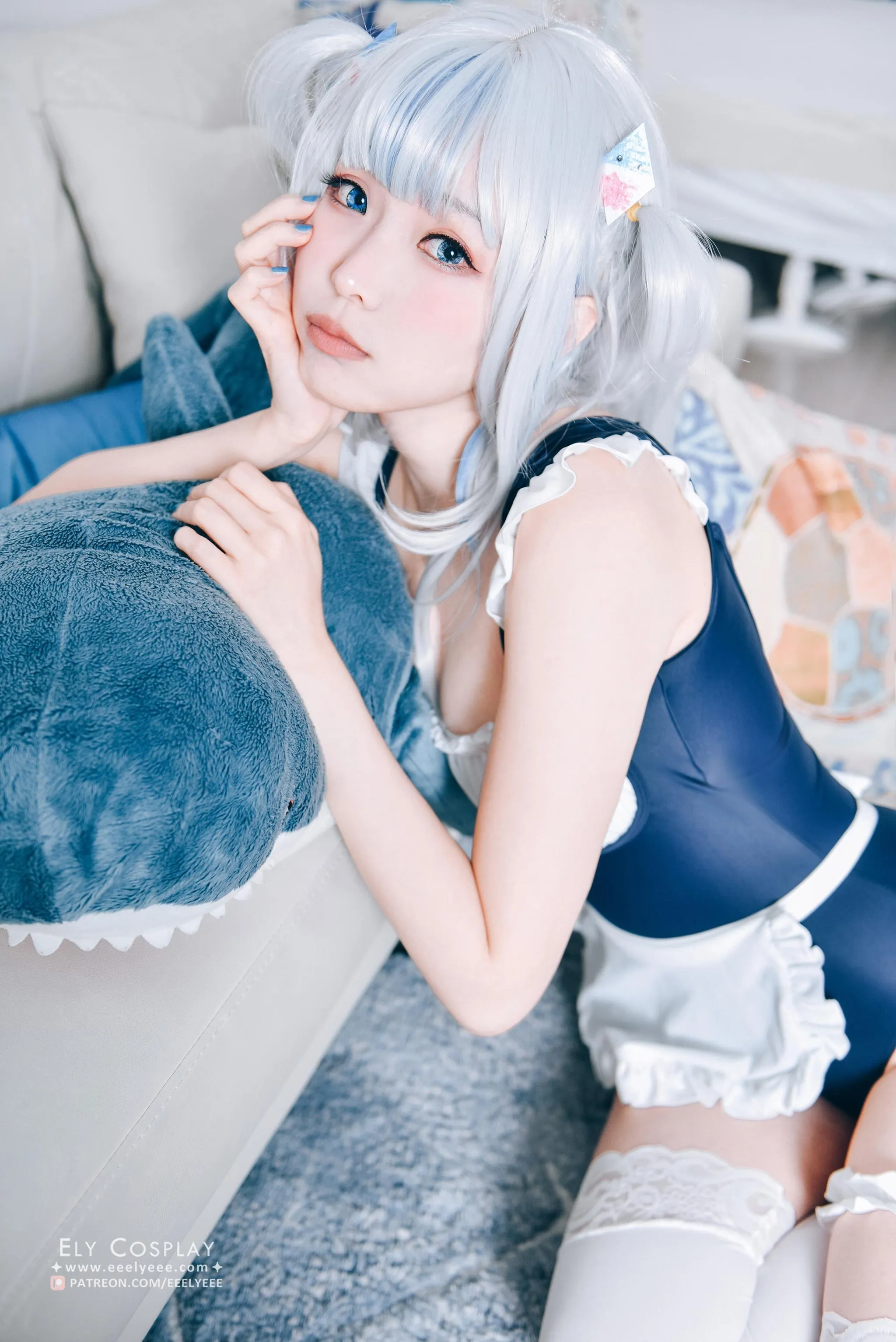 ElyEE子 – NO.71 噶呜·古拉小鲨鲨 泳装 [19P]插图1